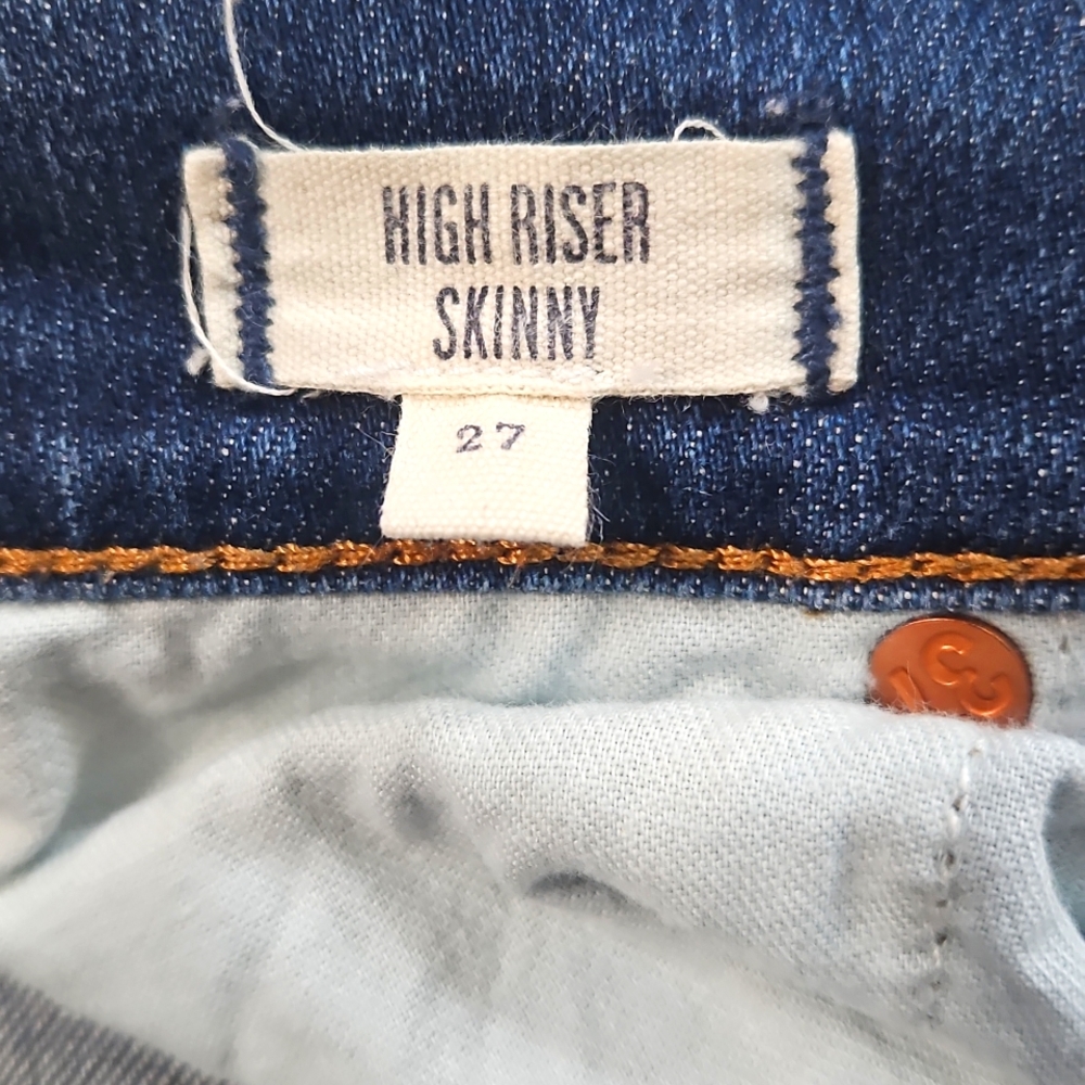 Madewell High Riser Skinny Jeans - Blue Denim - Picture 5 of 11